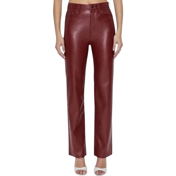 EUC/LIKE NEW Pistola X Revolve Cassie Super High Rise Straight Pant - Carmine 26 - Picture 4 of 16